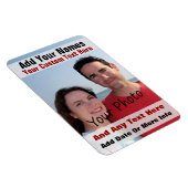 Uw foto en tekst op een flexibele magneet (Rechterzijde)