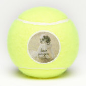 Uw foto en tekst op maat tennisballen (Achterkant)