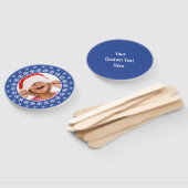 UW FOTO- EN TEKST Sneeuwvlokken Lijst ventilatorse Handwaaier (Niet-gemonteerd)