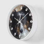 Uw foto en tekst van uw pc en elke kleurenklok (Hoek)