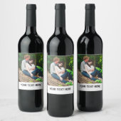 Uw foto- en tekstlabels voor aangepaste wijn wijn etiket (Flessen)