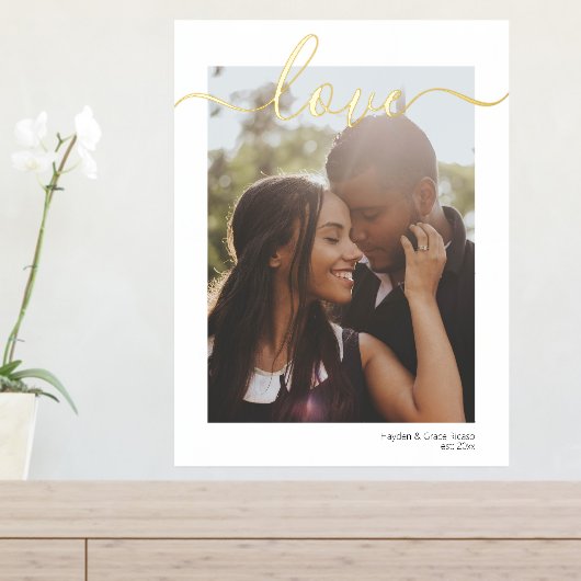 Uw foto- en tekstliefdesTypografie Folie Afdrukken (Insitu (Entree Tafel))