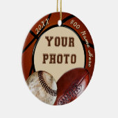 Uw foto- en tekstsport-gerelateerde cadeautjes, si keramisch ornament (Rechts)