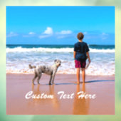 Uw foto- en tekstvenster plakken met aangepaste te raamsticker (Vel 3)