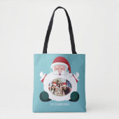 UW foto en uw naam kersttassen Tote Bag (Voorkant)
