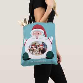 UW foto en uw naam kersttassen Tote Bag