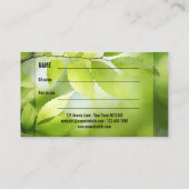 Uw foto Essential Oils Aromatherapie Visitekaartje (Achterkant)