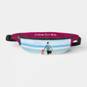 Uw foto Fanny Pack met aangepaste tekst en kleuren Heuptasje (Voorkant)
