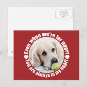 UW FOTO Far Apart Love Custom briefkaart (Voorkant / Achterkant)