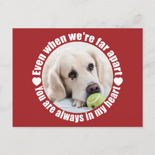 UW FOTO Far Apart Love Custom briefkaart (Voorkant)