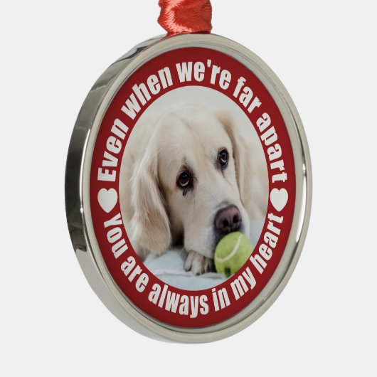 UW FOTO Far Apart Love Custom ornament (Rechts)