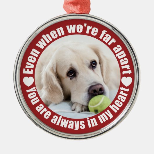 UW FOTO Far Apart Love Custom ornament (Voorkant)