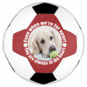 UW FOTO Far Apart Love Custom voetbal (Voorkant)