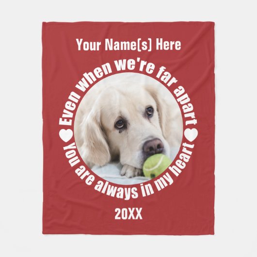 UW FOTO Far Apart Love fleece deken (Voorkant)