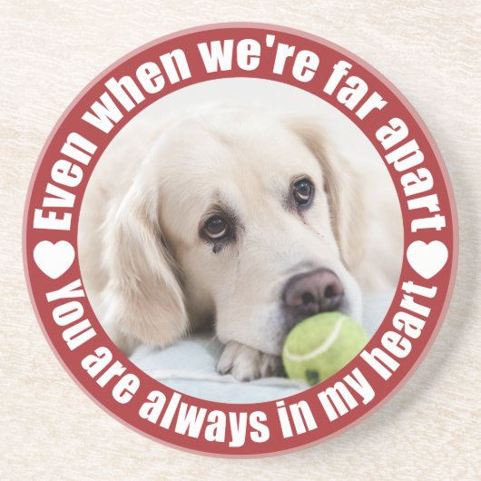 UW FOTO Far Apart Love zandsteen onderzetter (Voorkant)