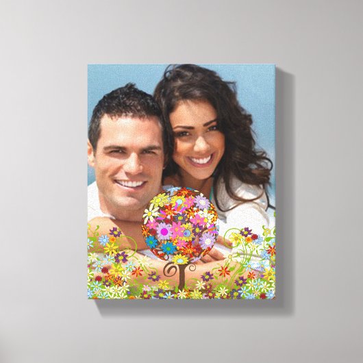Uw foto Funky Whimsical Tree Wrapped Canvas Afdruk (Voorkant)