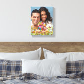 Uw foto Funky Whimsical Tree Wrapped Canvas Afdruk (Insitu (Slaapkamer))