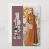 Uw foto geboren 1965 60ste verjaardag Uitnodiging (Voorkant)