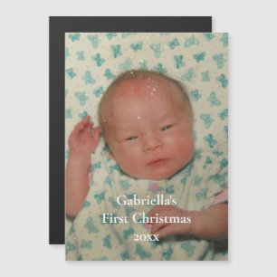 Uw foto Gepersonaliseerde Baby Eerste Kerstdag