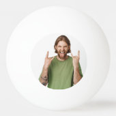 Uw foto gepersonaliseerde grappige aangepaste fees pingpongbal (Achterkant)