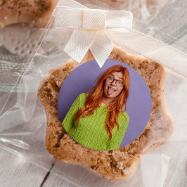 Uw foto gepersonaliseerde grappige aangepaste fees ronde sticker