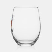 Uw foto gepersonaliseerde grappige aangepaste fees wijnglas zonder voet (Links)