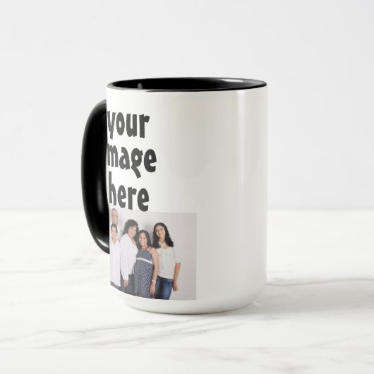 uw foto-gepersonaliseerde koffiekreeft mok (Voorkant links)