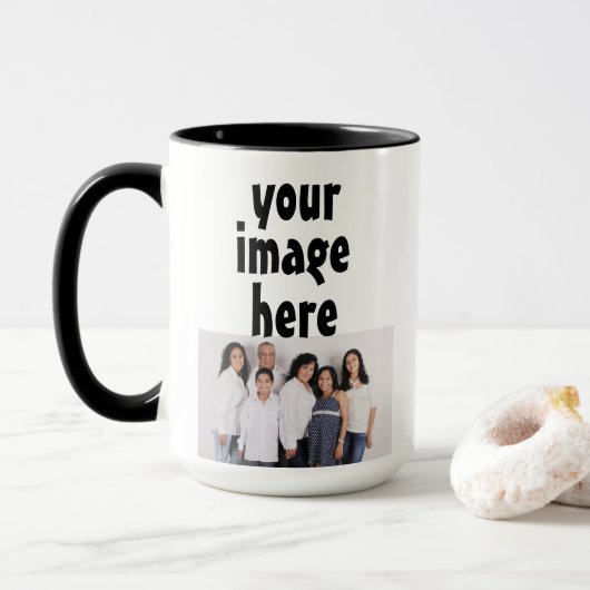 uw foto-gepersonaliseerde koffiekreeft mok (Met donut)