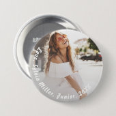 Uw foto | Gepersonaliseerde School Foto Button (Voorkant /achterkant)