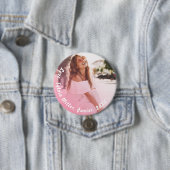 Uw foto | Gepersonaliseerde School Foto Button (In situ)