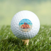Uw foto Golf Balls Gift met aangepaste tekst naam Golfballen (Insitu Shirt)
