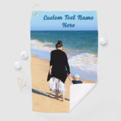 Uw Foto Golf Handdoek Gift met aangepaste tekst (Insitu)