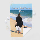 Uw Foto Golf Handdoek Gift met Aangepaste Tekstnaa (Insitu)