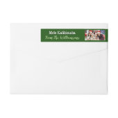 Uw foto Green Mele Kalikimaka Return Address (Achterkant)