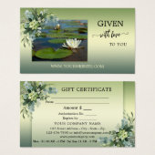 Uw foto Groen onthax het cadeaubon van Beauty Spa Visitekaartje (Voorkant /achterkant)