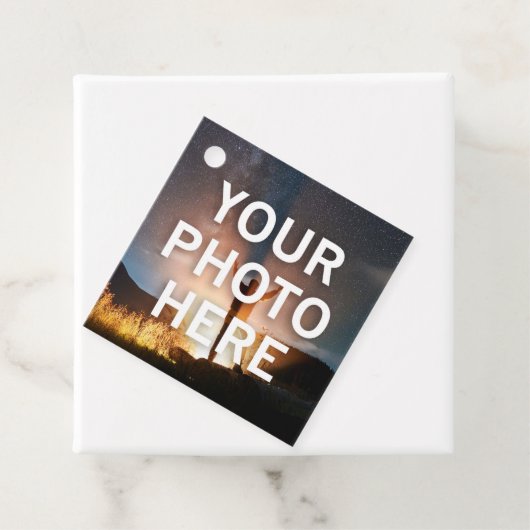 Uw foto hier bedankjes labels (In situ)