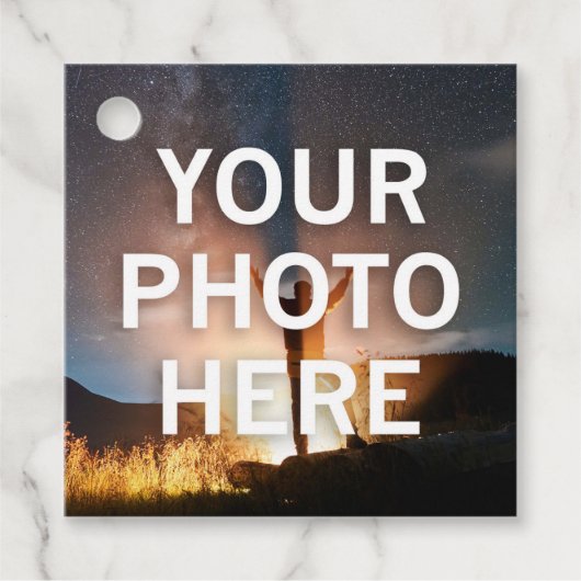 Uw foto hier bedankjes labels (Voorkant)