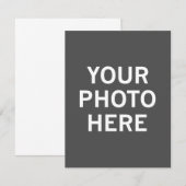 Uw foto hier bedankkaart (Voorkant / Achterkant)