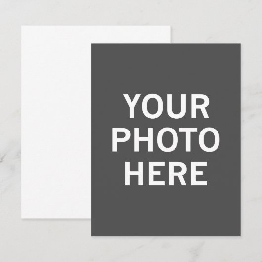 Uw foto hier bedankkaart (Voorkant / Achterkant)