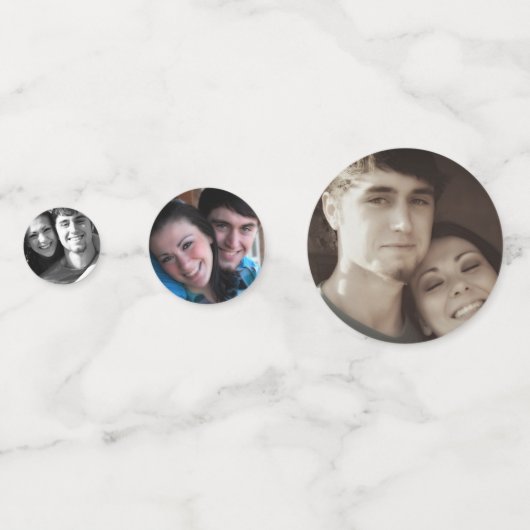 Uw foto hier bruiloft, Afstuderen, Verjaardag Confetti (Voorkanten)