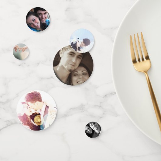 Uw foto hier bruiloft, Afstuderen, Verjaardag Confetti (Groep)