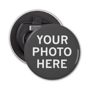 Uw foto hier button flesopener