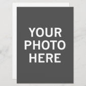 Uw foto hier feestdagenkaart (Voorkant / Achterkant)