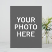 Uw foto hier feestdagenkaart (Staand voorkant)
