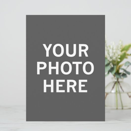Uw foto hier feestdagenkaart (Staand voorkant)