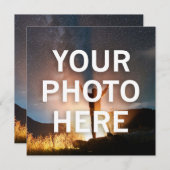 Uw foto hier feestdagenkaart (Voorkant / Achterkant)