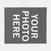 Uw foto hier fleece deken (Voorkant (Horizontaal))