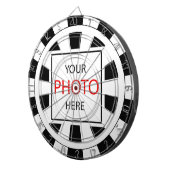 Uw foto hier - Gepersonaliseerd, merknaam / Aangep Dartbord (Voorkant Rechts)