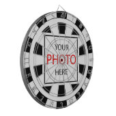 Uw foto hier - Gepersonaliseerd, merknaam / Aangep Dartbord (Voorkant Links)