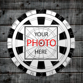 Uw foto hier - Gepersonaliseerd, merknaam / Aangep Dartbord